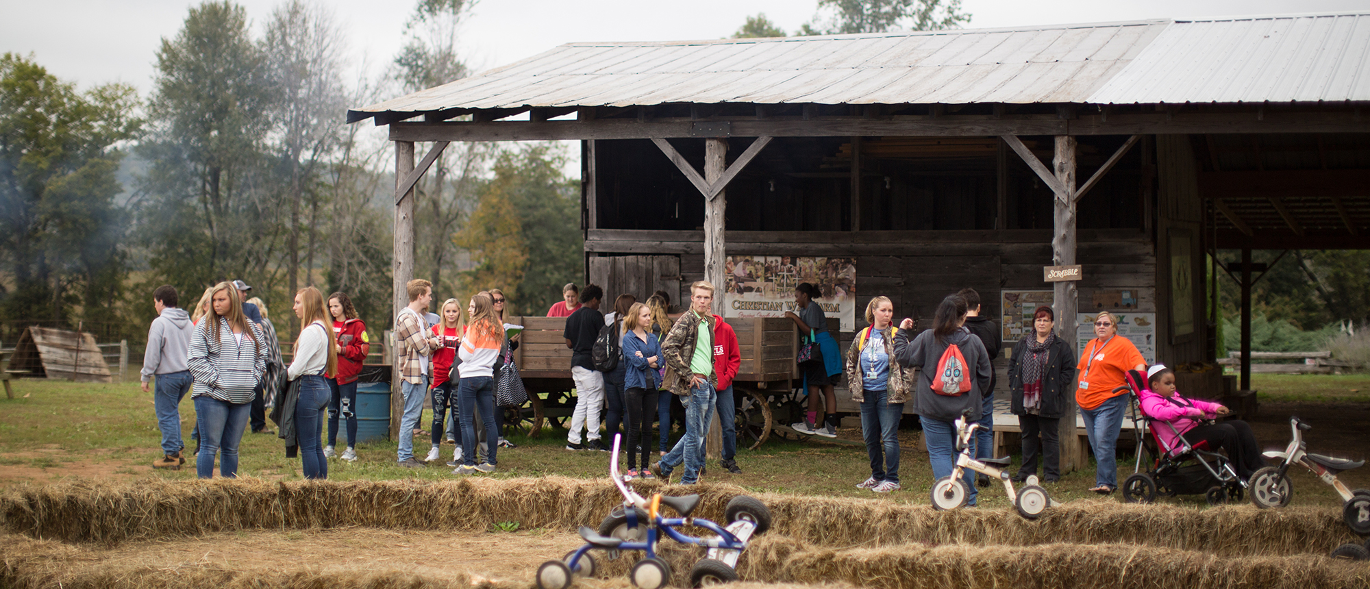 tricycle races at christian way farm